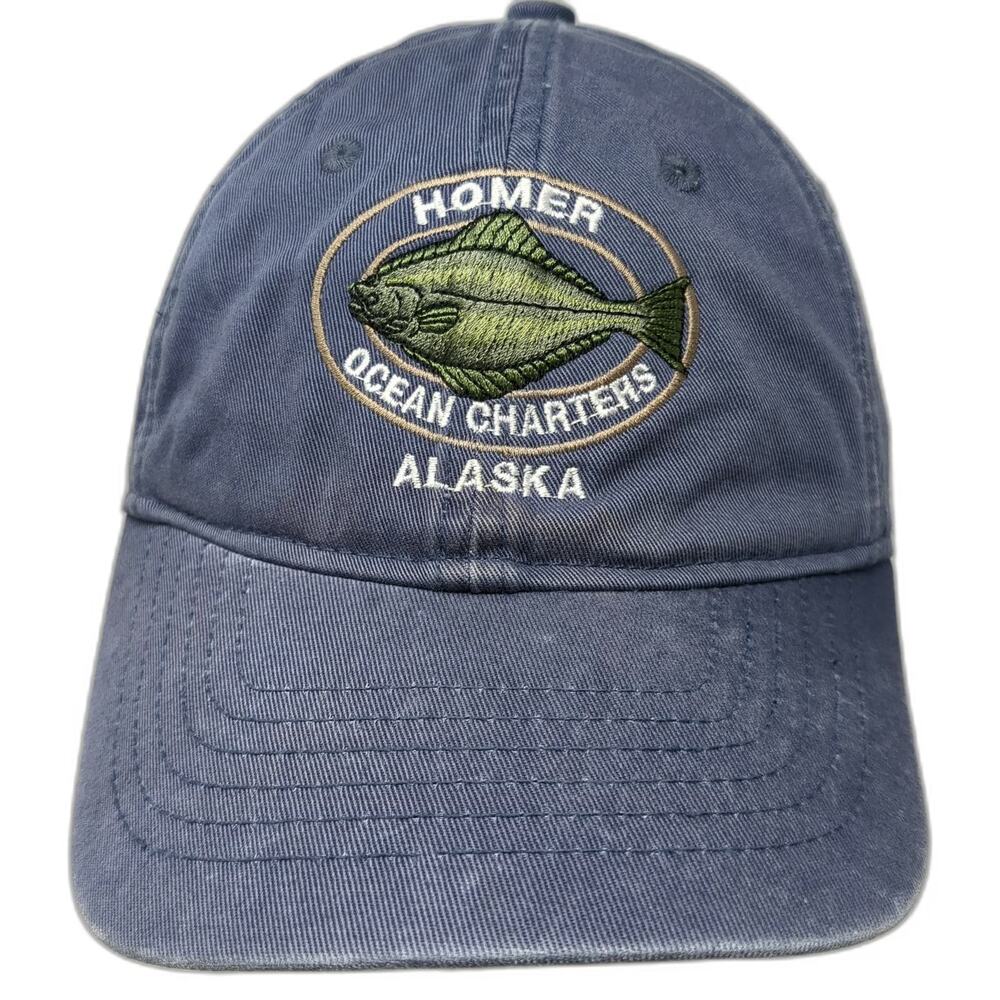 Drift Creek Outdoors Blue Baseball Cap One Size Homer Ocean Charters Alaska Hat